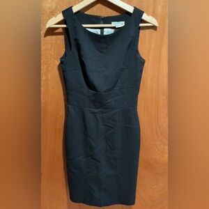 H&M Navy Sleeveless Midi Sheath Dress